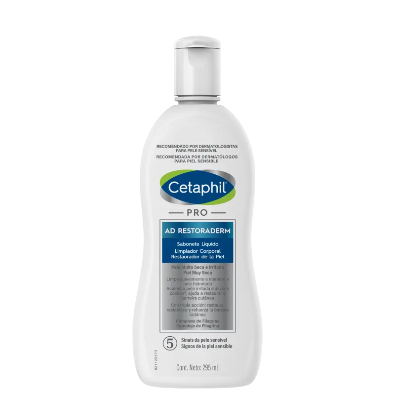 Cetaphil Pro AD Restoraderm - Sabonete Líquido Hipoalergênico 295ml