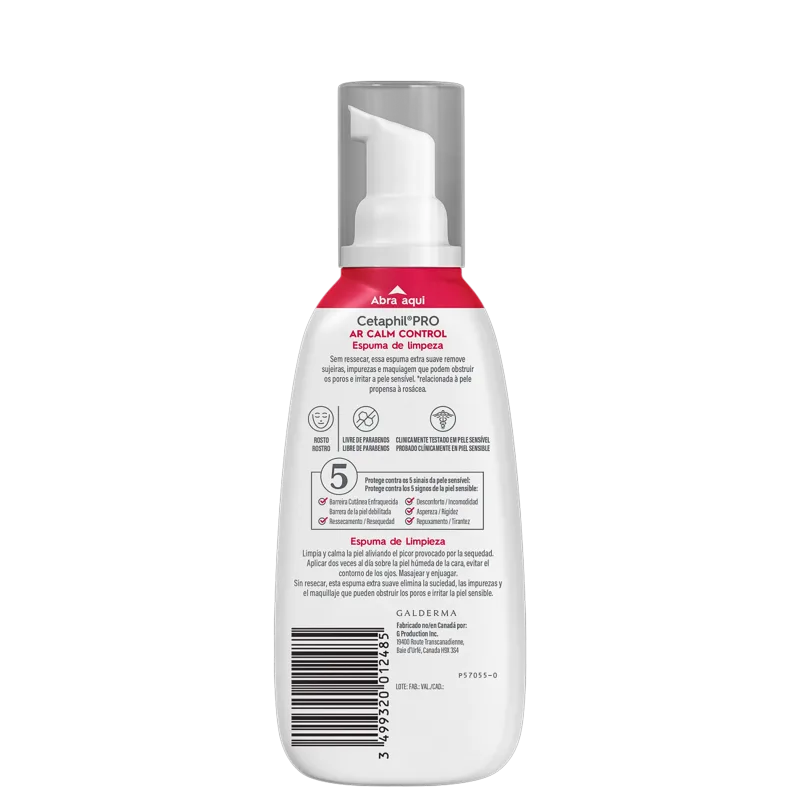 Cetaphil Pro AR Calm Control - Espuma de Limpeza Facial 236ml - Imagem 2
