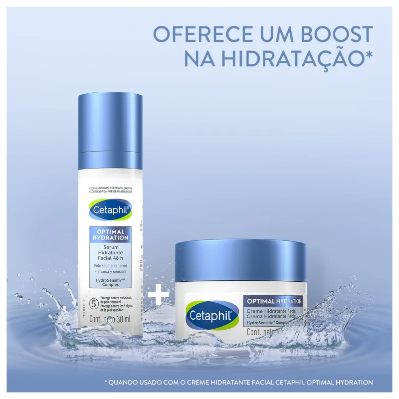 Cetaphil Optimal Hydration 48h com Ácido Hialurônico - Sérum Hidratante Facial 30ml - Imagem 3